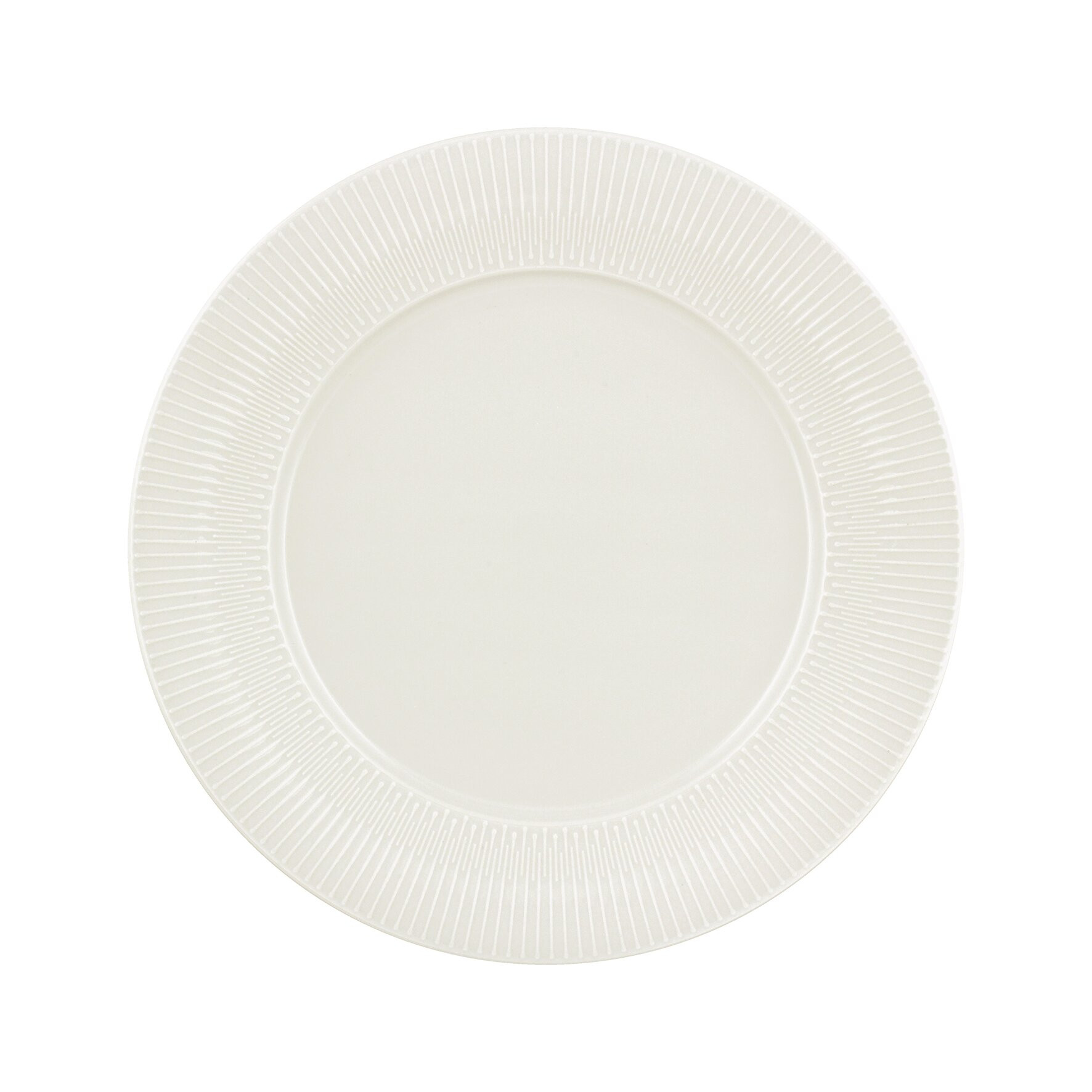 Delight Vibes, Teller flach rund Fahne Relief ø 260 mm weiß